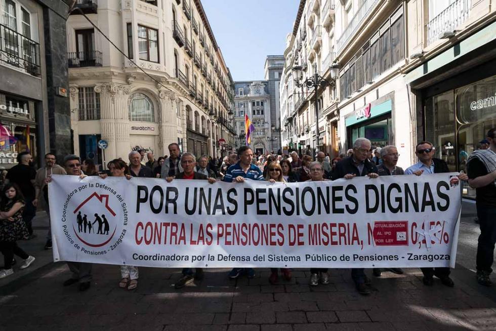 Manifestación en Zaragoza por el Día del Trabajador