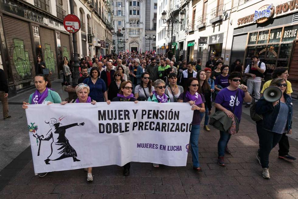 Manifestación en Zaragoza por el Día del Trabajador