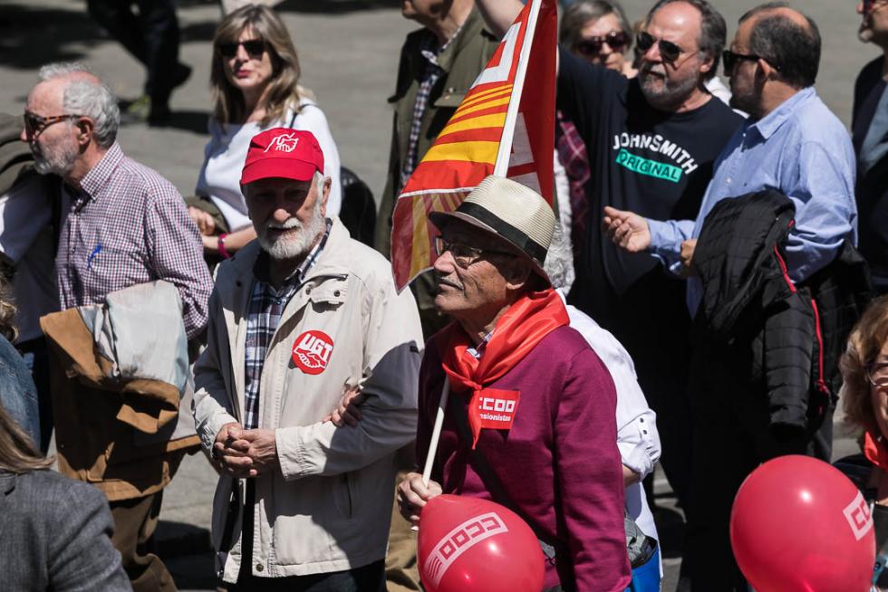 Manifestación en Zaragoza por el Día del Trabajador