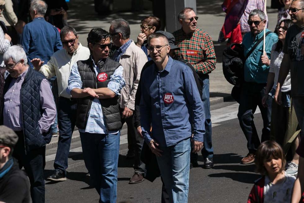 Manifestación en Zaragoza por el Día del Trabajador
