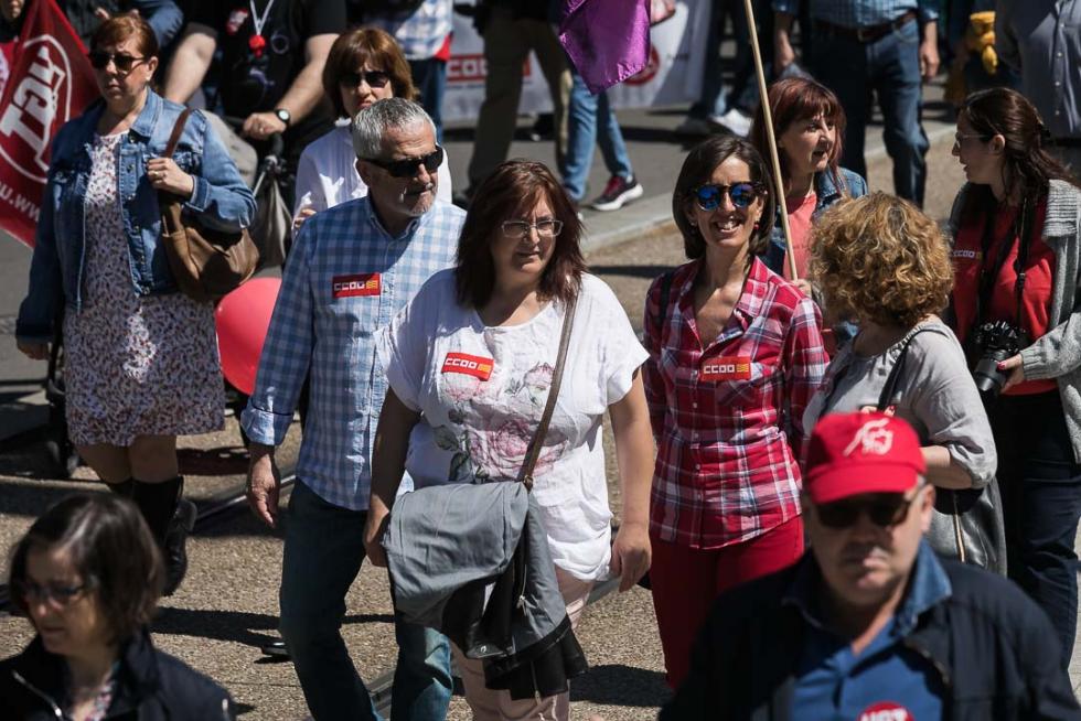 Manifestación en Zaragoza por el Día del Trabajador