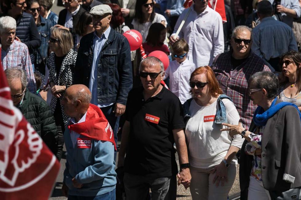 Manifestación en Zaragoza por el Día del Trabajador