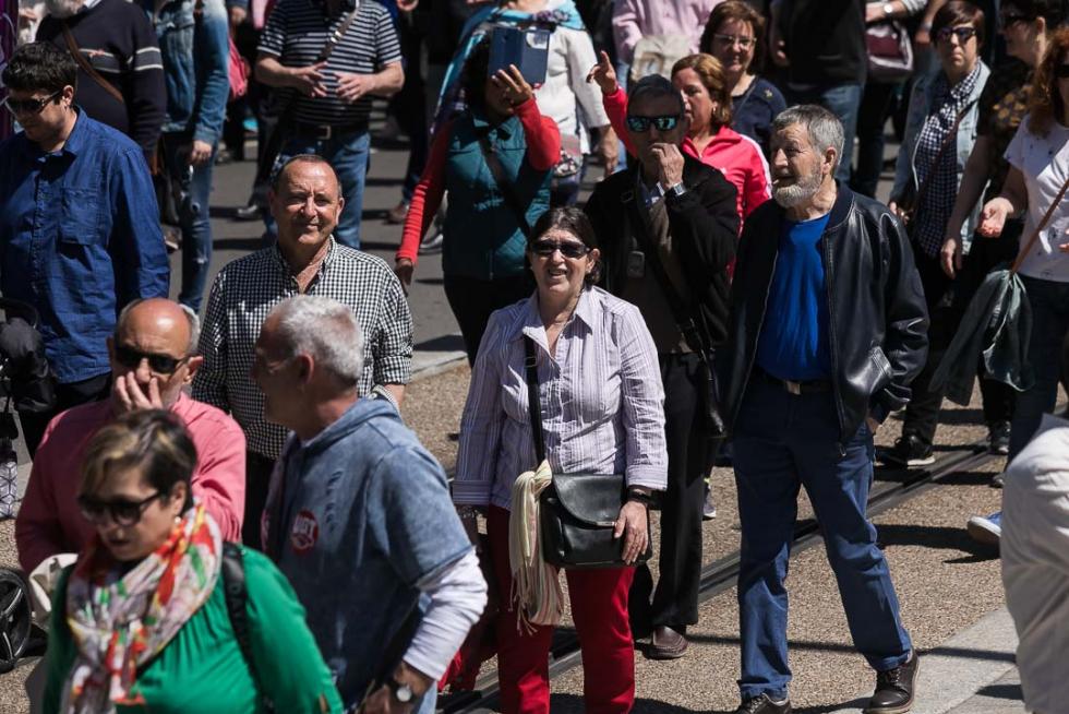 Manifestación en Zaragoza por el Día del Trabajador