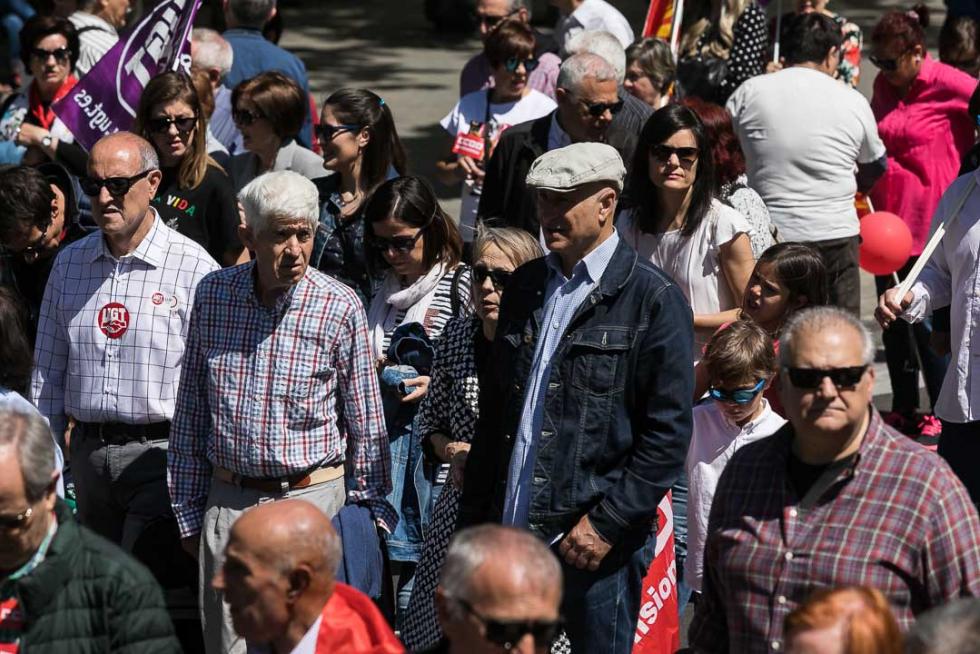 Manifestación en Zaragoza por el Día del Trabajador