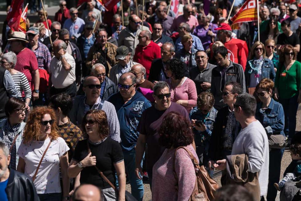 Manifestación en Zaragoza por el Día del Trabajador