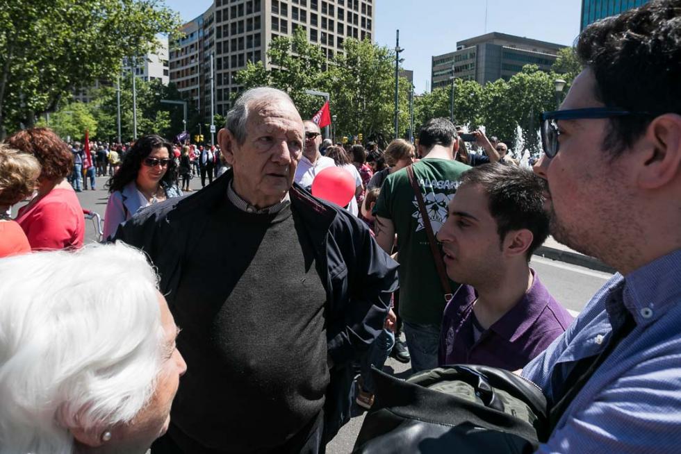 Manifestación en Zaragoza por el Día del Trabajador