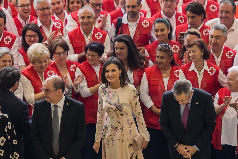 La reina Letizia preside en Zaragoza el acto central del Día Mundial de Cruz Roja