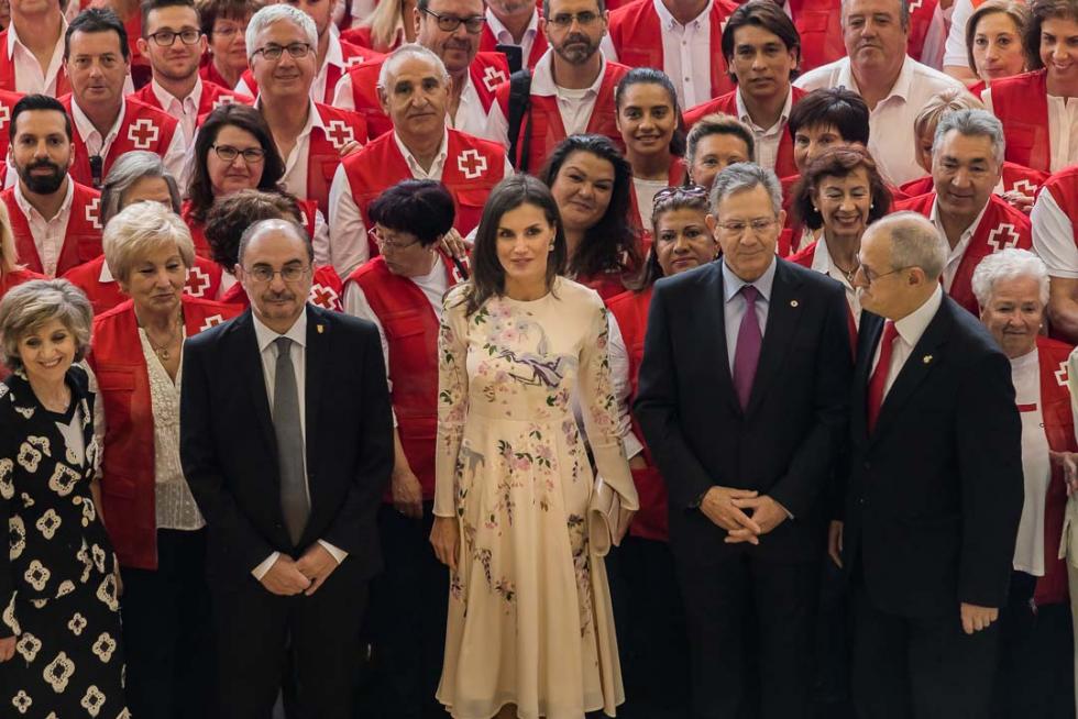 La reina Letizia preside en Zaragoza el acto central del Día Mundial de Cruz Roja