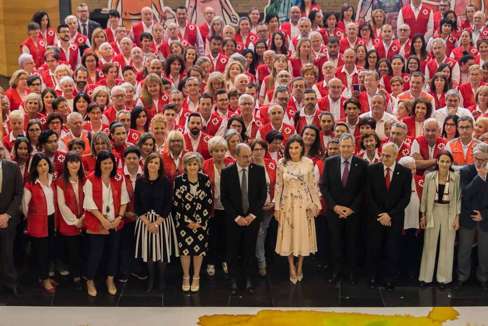 La reina Letizia preside en Zaragoza el acto central del Día Mundial de Cruz Roja