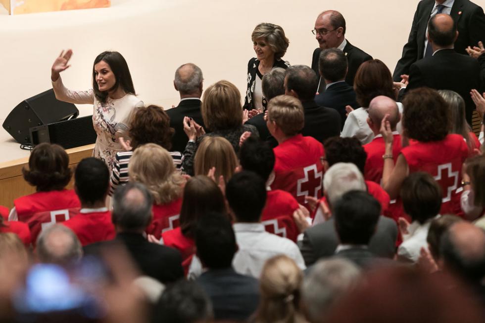 La reina Letizia preside en Zaragoza el acto central del Día Mundial de Cruz Roja
