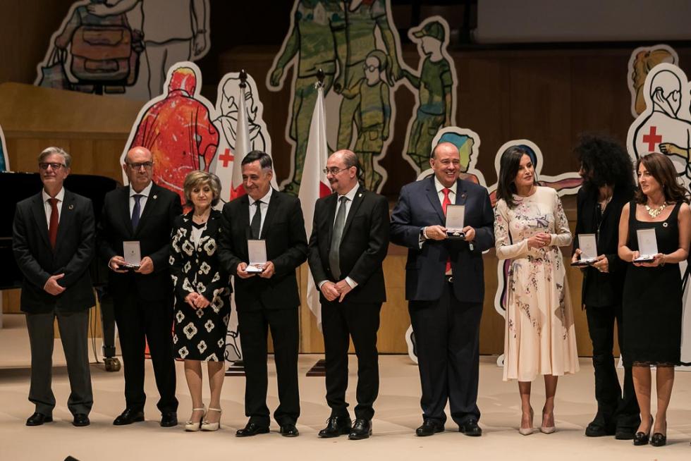 La reina Letizia preside en Zaragoza el acto central del Día Mundial de Cruz Roja