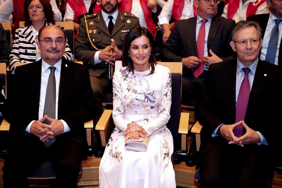 La reina Letizia preside en Zaragoza el acto central del Día Mundial de la Cruz Roja.