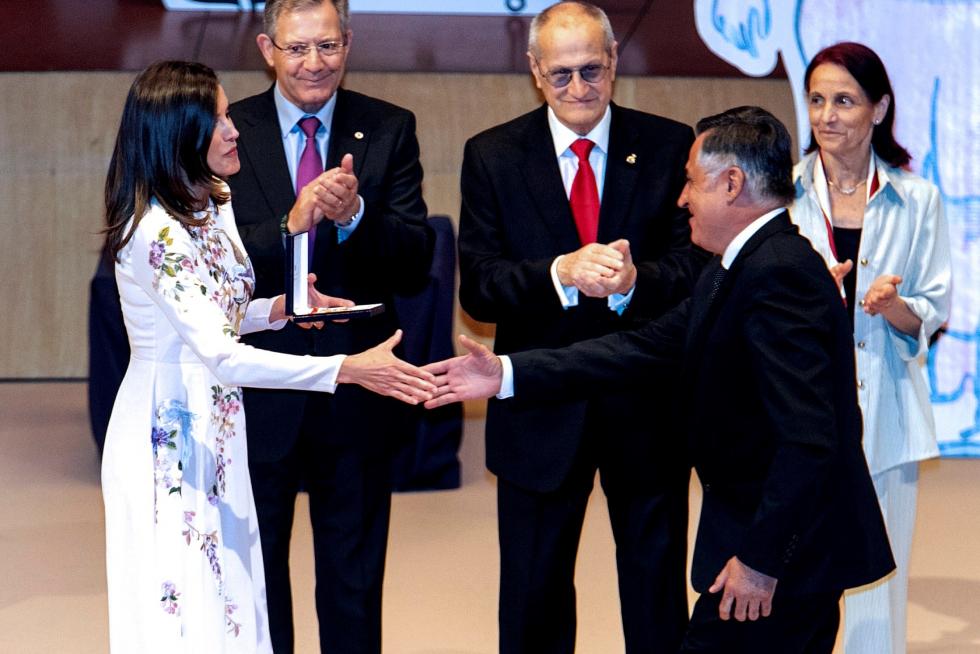 La reina Letizia preside en Zaragoza el acto central del Día Mundial de la Cruz Roja.