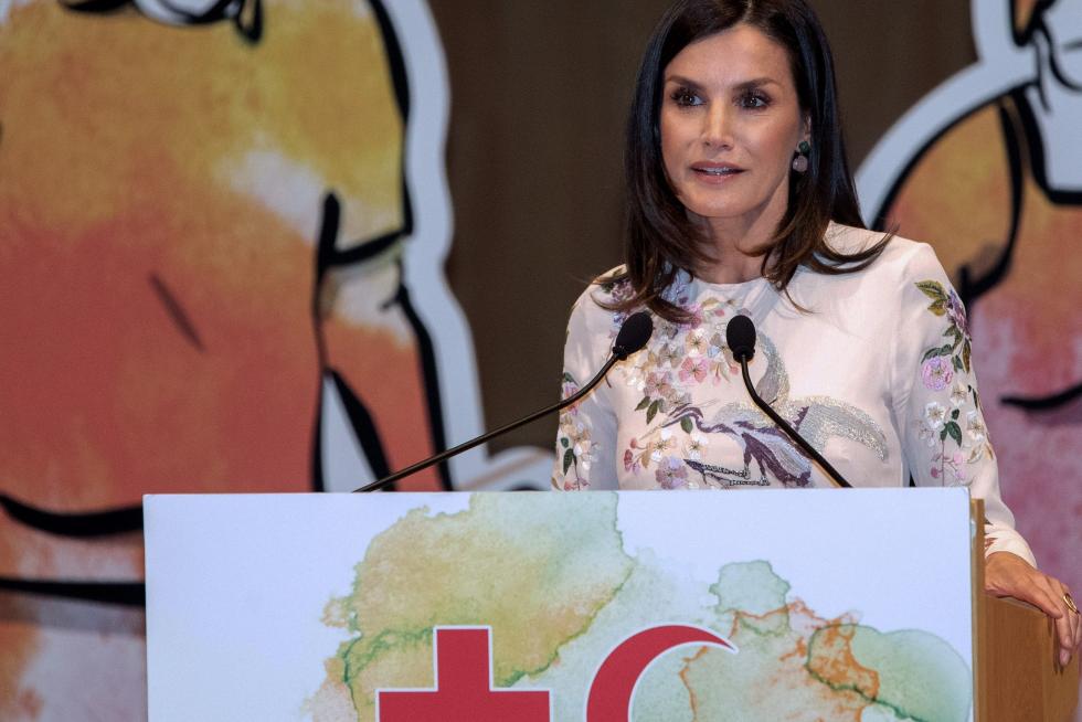 La reina Letizia preside en Zaragoza el acto central del Día Mundial de la Cruz Roja.