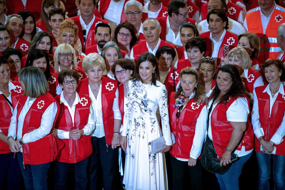 La reina Letizia preside en Zaragoza el acto central del Día Mundial de la Cruz Roja.