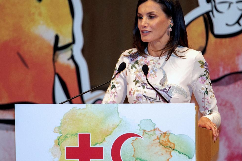 La reina Letizia preside en Zaragoza el acto central del Día Mundial de la Cruz Roja.