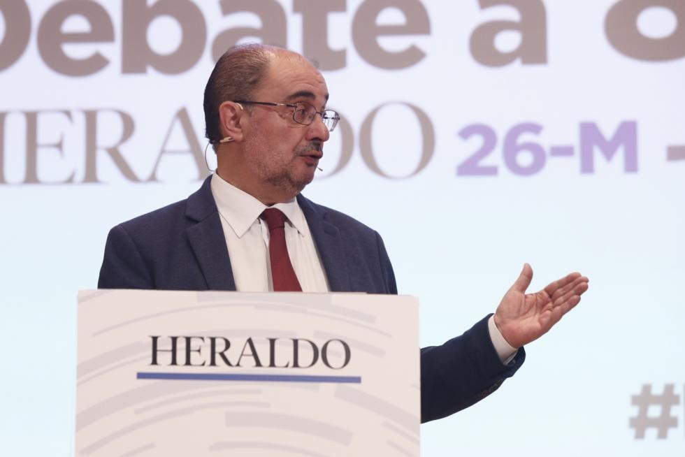 Javier Lambán, candidato del PSOE al Gobierno de Aragón.