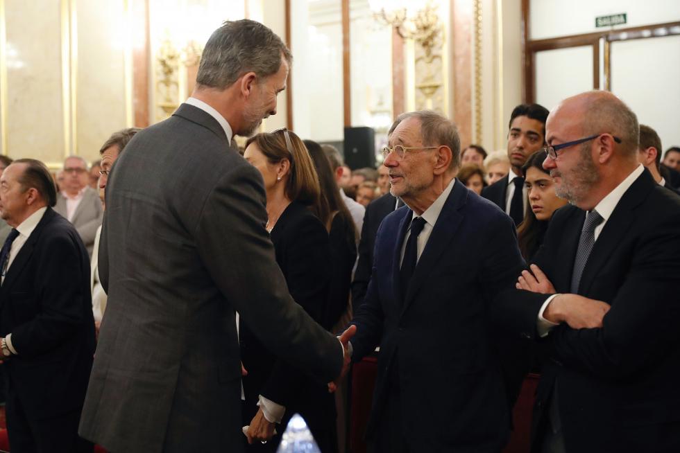 El Congreso despide a Alfredo Pérez Rubalcaba.