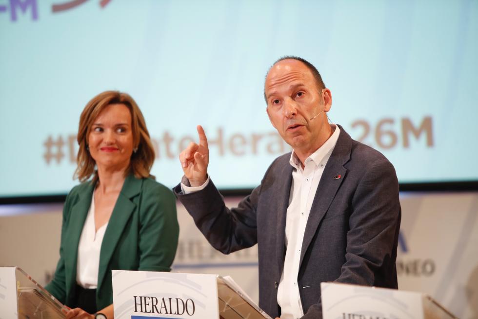 Carmelo Asensio, candidato de CHA al Ayuntamiento de Zaragoza.