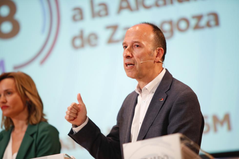 Carmelo Asensio, candidato de CHA al Ayuntamiento de Zaragoza.