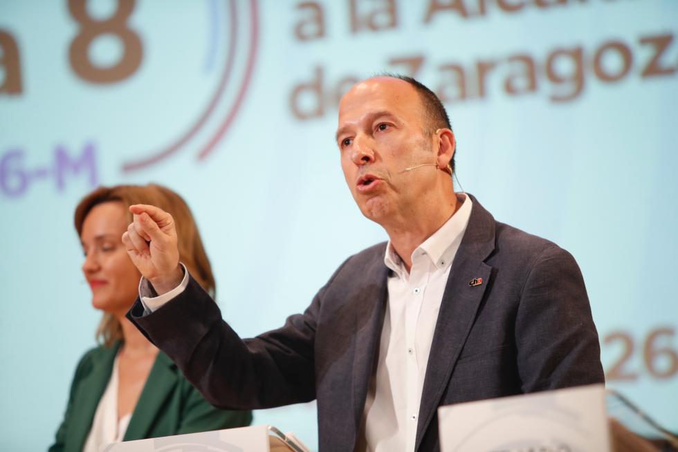 Carmelo Asensio, candidato de CHA al Ayuntamiento de Zaragoza.