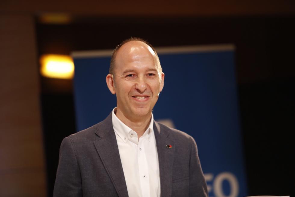 Carmelo Asensio, candidato de CHA al Ayuntamiento de Zaragoza.