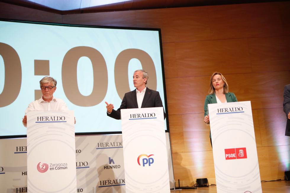 Debate a la alcaldía del Ayuntamiento de Zaragoza.