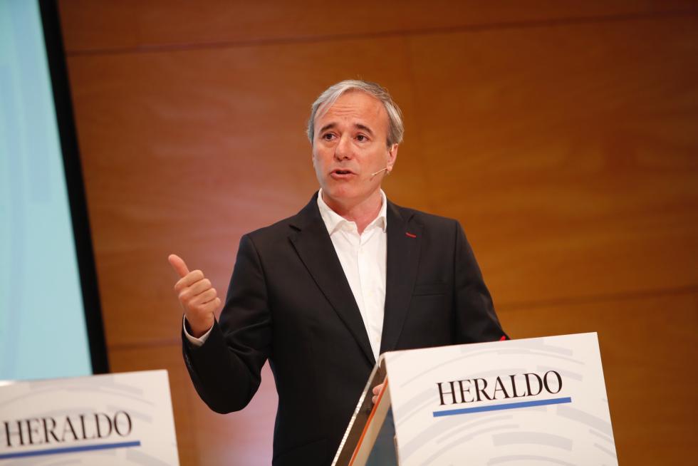 Jorge Azcón, candidato del PP al Ayuntamiento de Zaragoza.