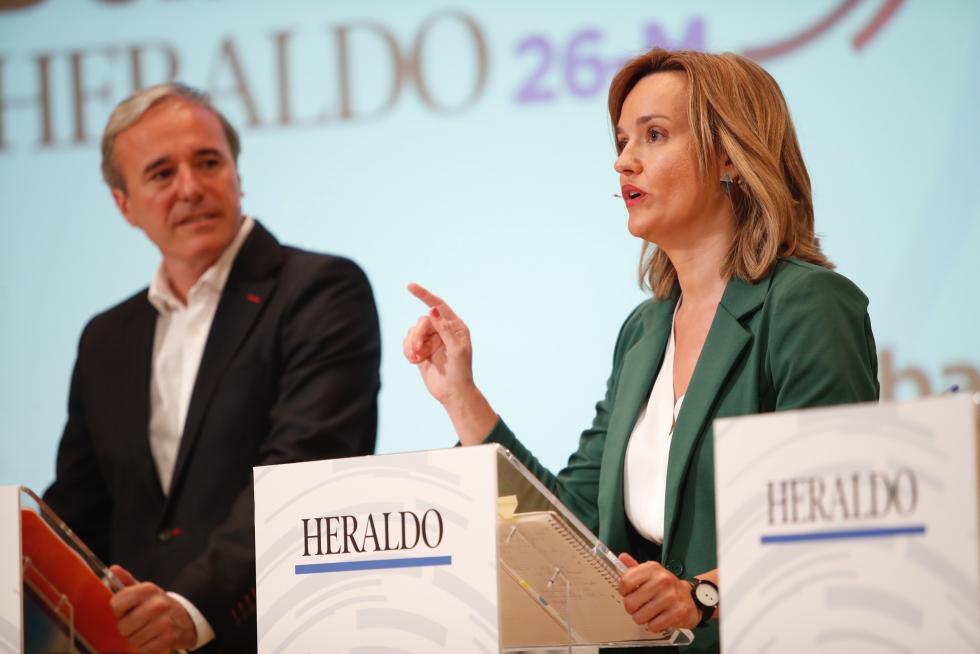 Pilar Alegría, candidata del PSOE al Ayuntamiento de Zaragoza.