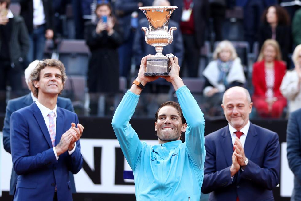 Nadal se impone a Djokovic y se alza con su noveno Masters 1000 de Roma.