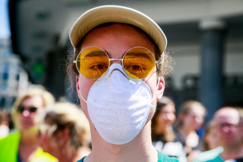 Manifestaciones contra el cambio climático en Bélgica.