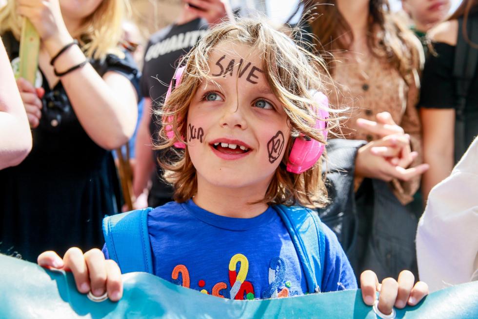 Manifestaciones contra el cambio climático en Bélgica.