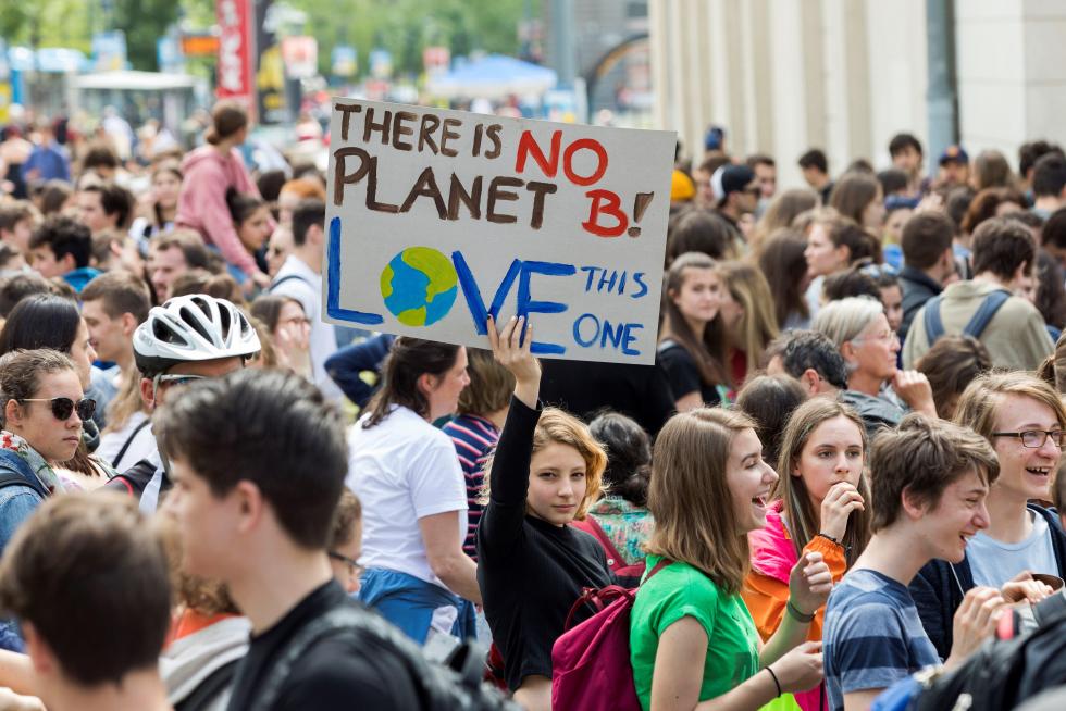 Manifestaciones contra el cambio climático en Hungría.