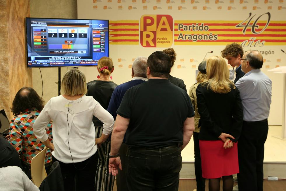 Resultados de las elecciones en Aragón 2019, en imágenes