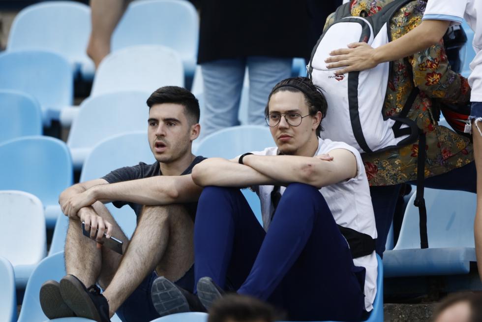 Imágenes de los aficionados en el partido del Real Zaragoza contra el Numancia.