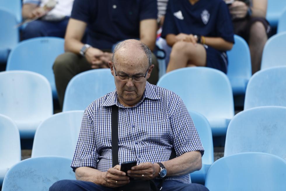 Imágenes de los aficionados en el partido del Real Zaragoza contra el Numancia.