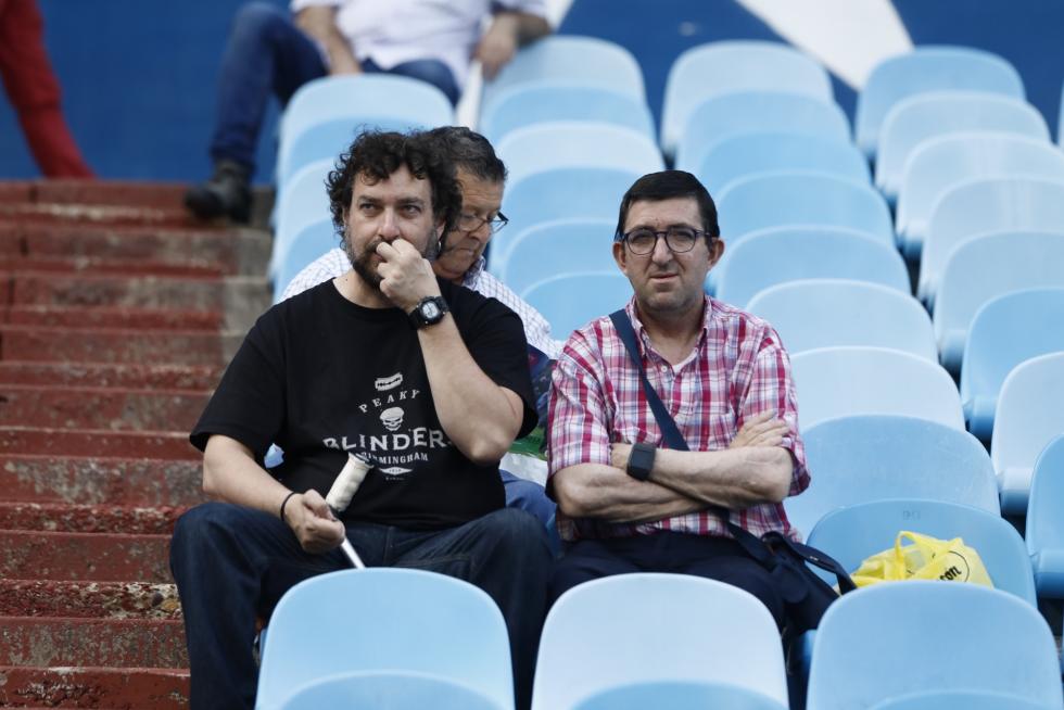 Imágenes de los aficionados en el partido del Real Zaragoza contra el Numancia.