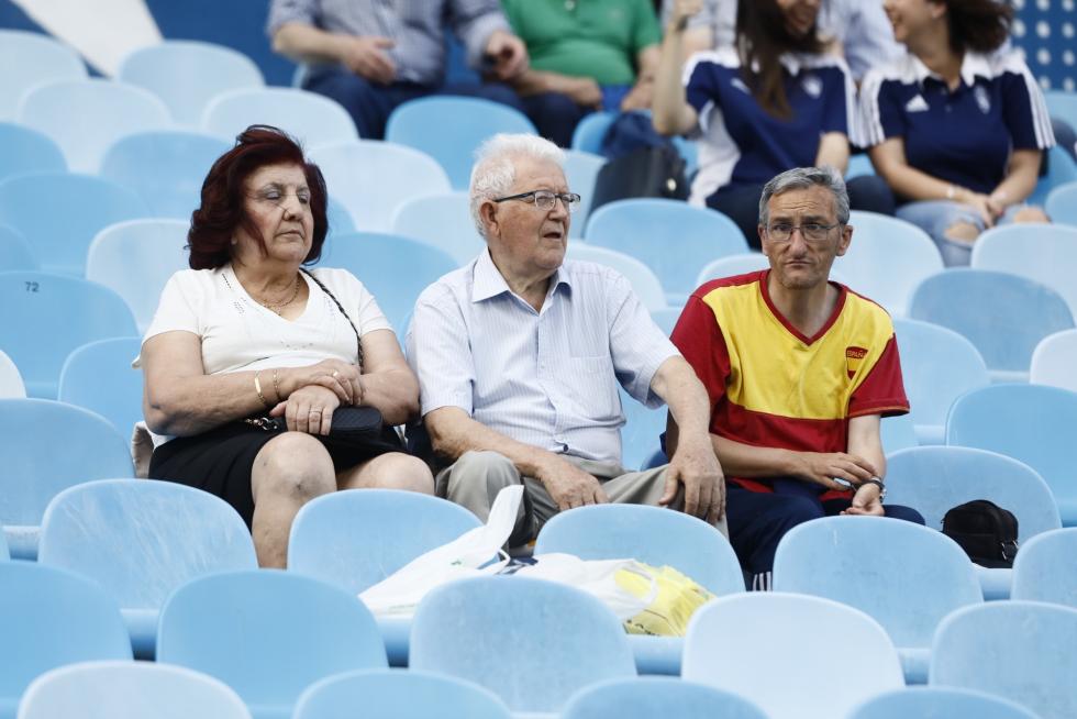 Imágenes de los aficionados en el partido del Real Zaragoza contra el Numancia.