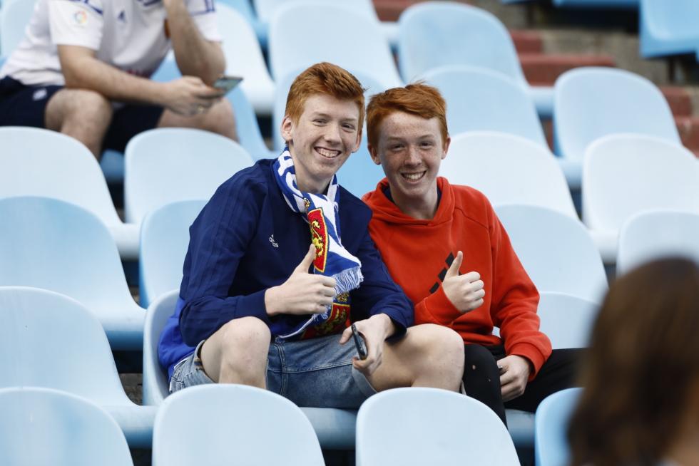 Imágenes de los aficionados en el partido del Real Zaragoza contra el Numancia.