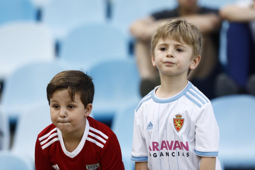 Imágenes de los aficionados en el partido del Real Zaragoza contra el Numancia.