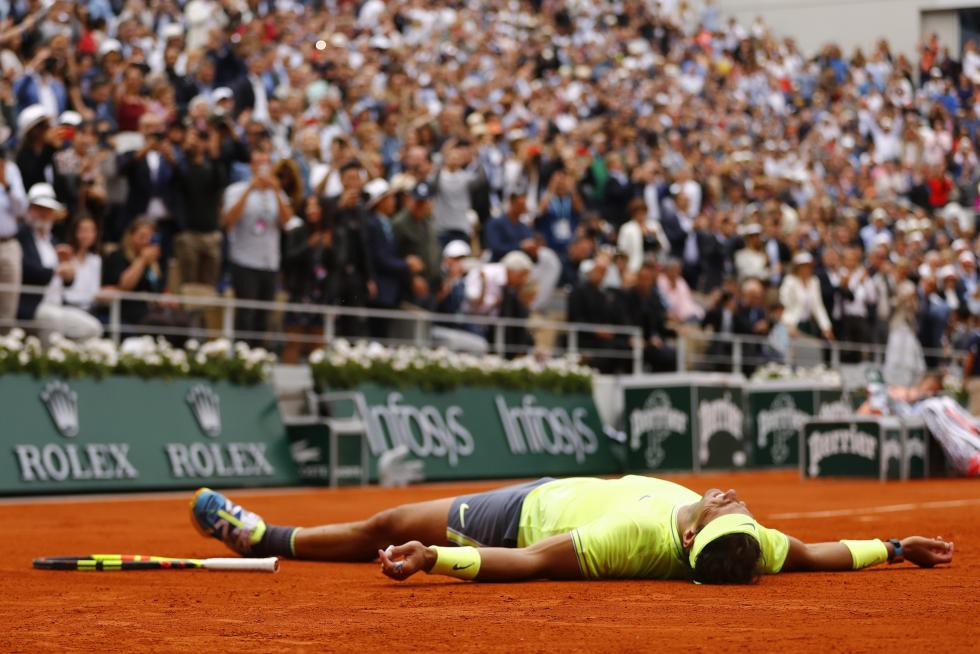 Rafa Nadal tras ganar su duodécimo Roland Garros