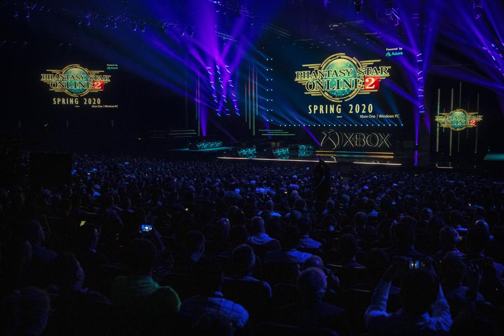 Los Angeles (United States), 09/06/2019.- A general view of the Microsoft Microsoft Xbox 2019 Briefing at the Microsoft Theater in Los Angeles, California, USA, 09 June 2019. This event occured ahead of the Electronic Entertainment Expo (E3) which runs from 11 to 13 June 2019. (Estados Unidos) EFE/EPA/ETIENNE LAURENT Microsoft XBox 2019 briefing in Los Angeles