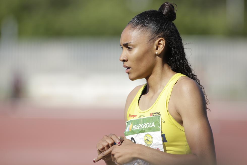 Final de la Liga Ibedrola Femenina en Zaragoza, con Salma Paralluelo, atleta del Alcampo Scorpio