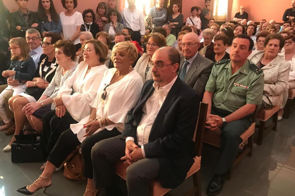 Javier Lambán, en la investidura de Teresa Ladrero.