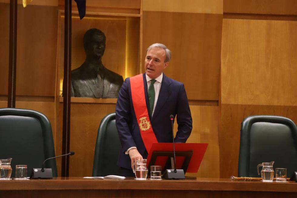 Jorge Azcón, alcalde de Zaragoza.
