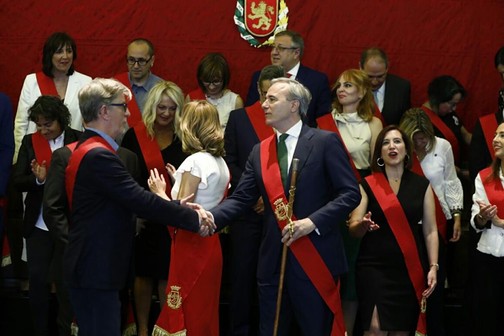 Nueva corporación municipal de Zaragoza.
