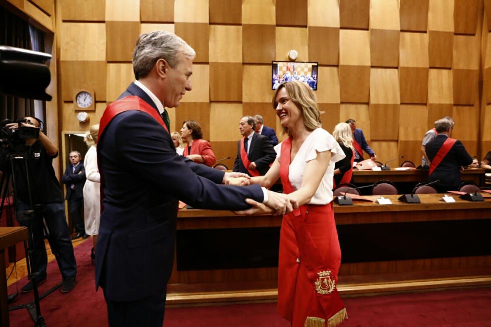 Nueva corporación municipal de Zaragoza.