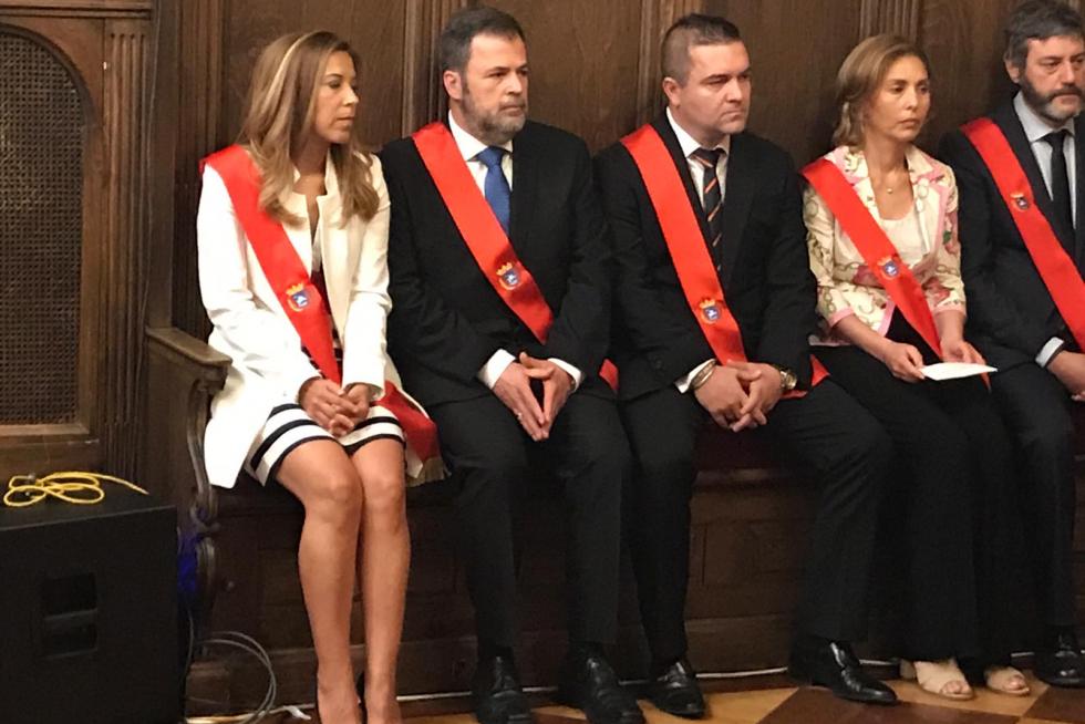 Pleno de investidura en el Ayuntamiento de Huesca.