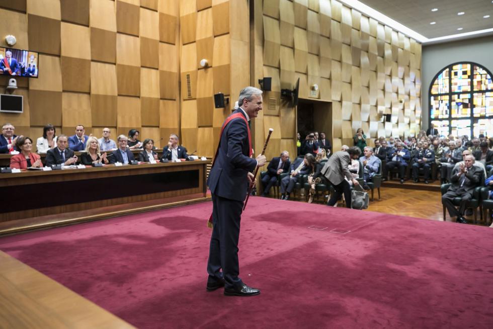Imágenes del pleno de investidura en Zaragoza 2019