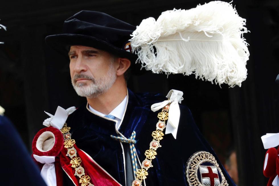 El rey Felipe VI ya es caballero de la Orden de la Jarretera